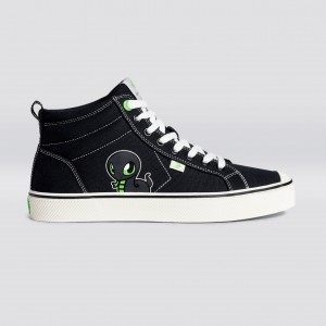 Men Cariuma High Top Canvas Vegan OCA HIGH High Black | 650492-HKG