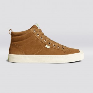 Men Cariuma High Top Suede OCA HIGH Camel | 924675-KWY