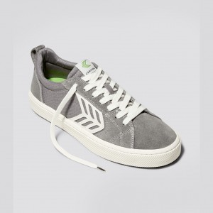 Men Cariuma Low Top Canvas CATIBA PRO Grey Contrast / Ivory | 910376-SGL