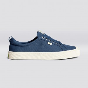 Men Cariuma Low Top Canvas Vegan OCA LOW Shadow Blue | 097412-ZUA