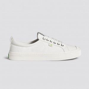 Men Cariuma Low Top Canvas Vegan OCA LOW Off-White | 182564-NOH