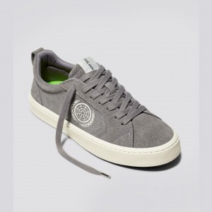 Men Cariuma Low Top Suede CATIBA PRO Grey | 062384-DIW