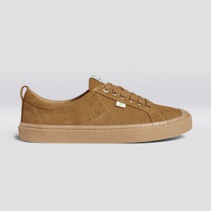 Men Cariuma Low Top Suede OCA LOW All Camel | 365184-PWN