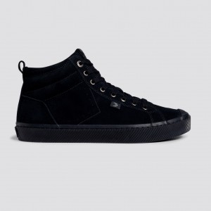 Women Cariuma High Top Suede OCA HIGH Black | 835912-NCR