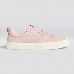 Women Cariuma Low Top Bamboo Weave Knit Vegan IBI Rose | 167345-QUK