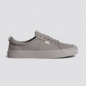 Women Cariuma Low Top Canvas Vegan OCA LOW All Grey | 672508-DIO