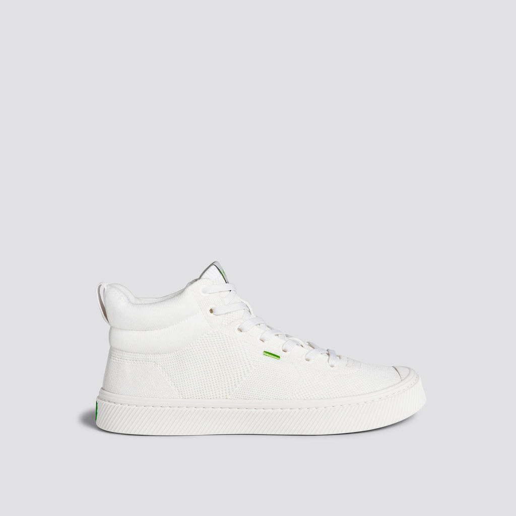 Men Cariuma High Top Bamboo Weave Knit Vegan IBI HIGH Off White | 438951-DUI