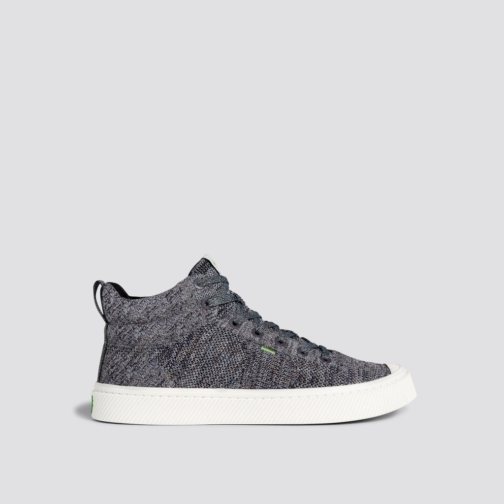 Men Cariuma High Top Bamboo Weave Knit Vegan IBI HIGH Stone Grey | 640128-HQA