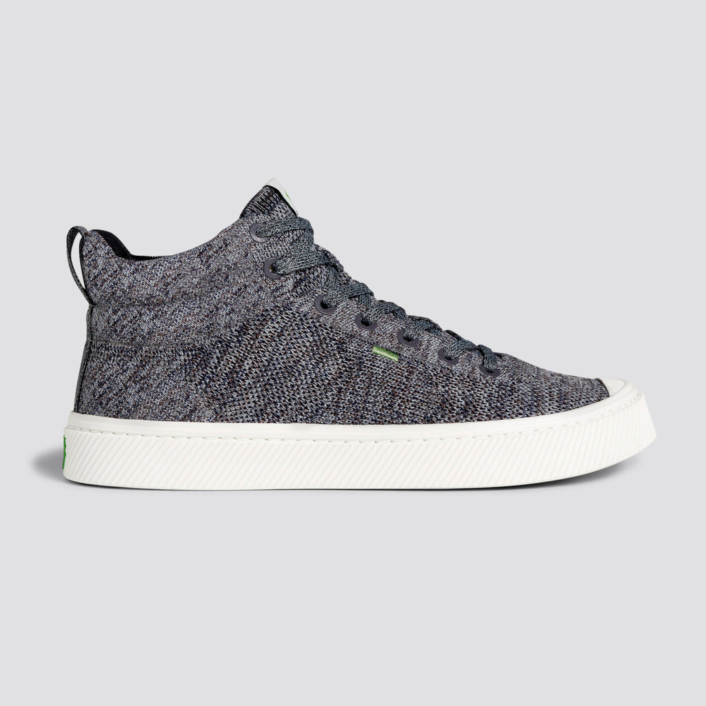 Men Cariuma High Top Bamboo Weave Knit Vegan IBI HIGH Stone Grey | 640128-HQA