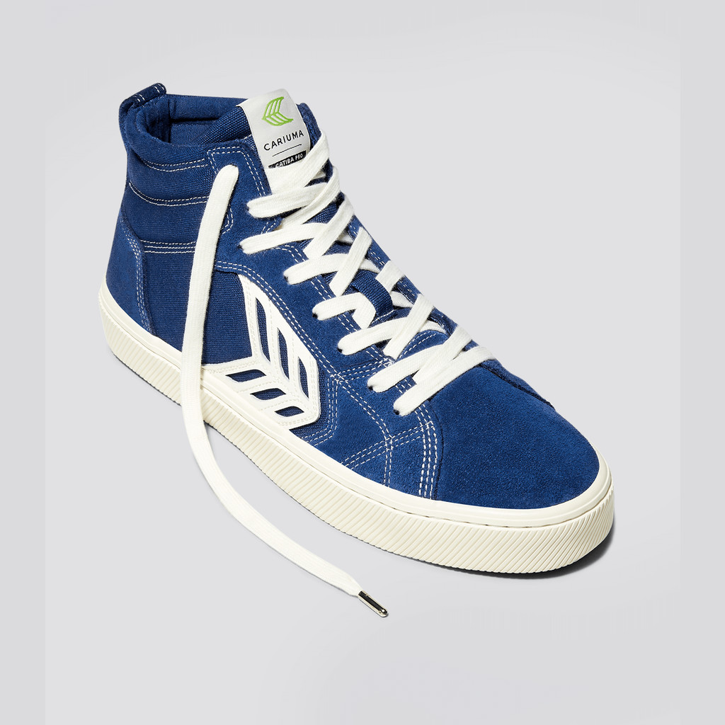 Men Cariuma High Top Canvas CATIBA PRO Blue Contrast / Ivory | 438260-SYG