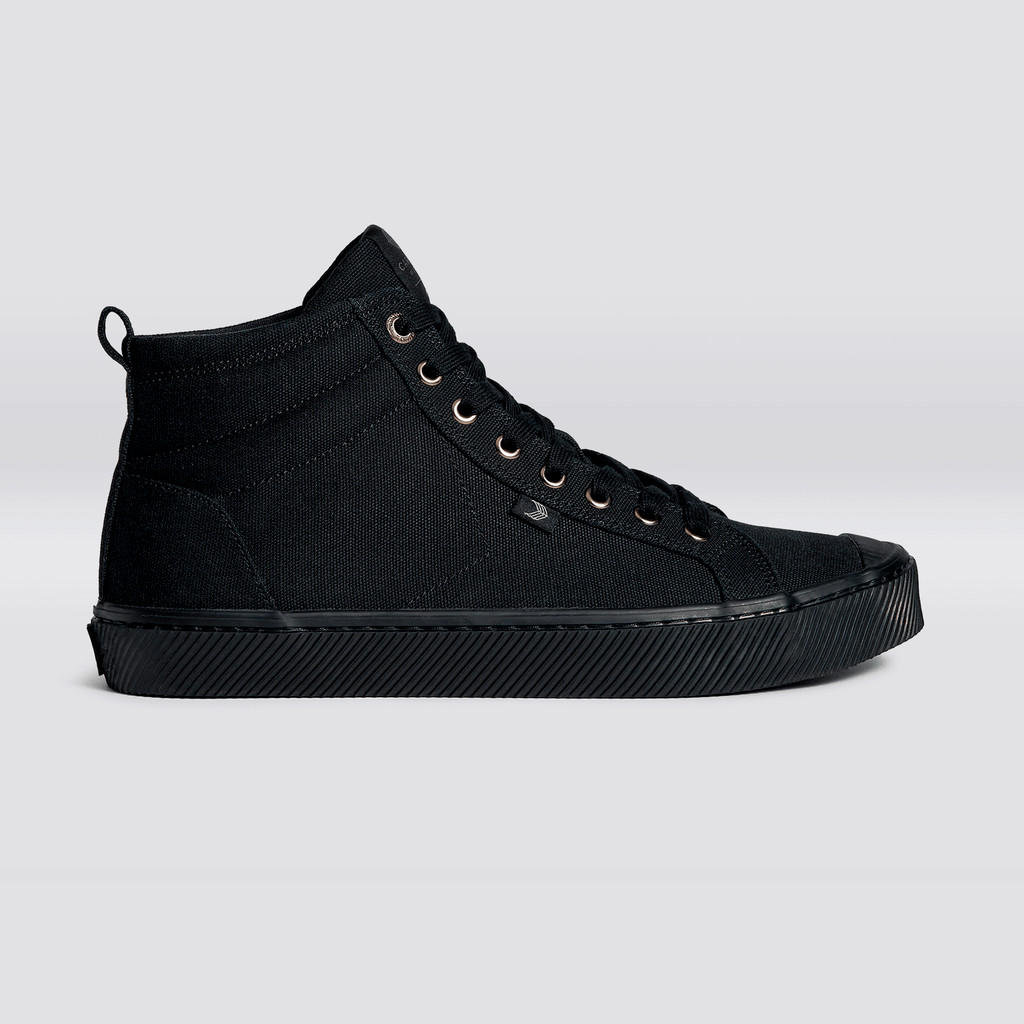 Men Cariuma High Top Canvas Vegan OCA HIGH All Black | 908175-ZSR