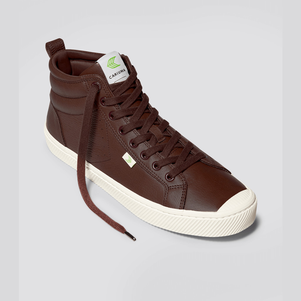 Men Cariuma High Top Premium Leather OCA HIGH Brown | 185702-OMU