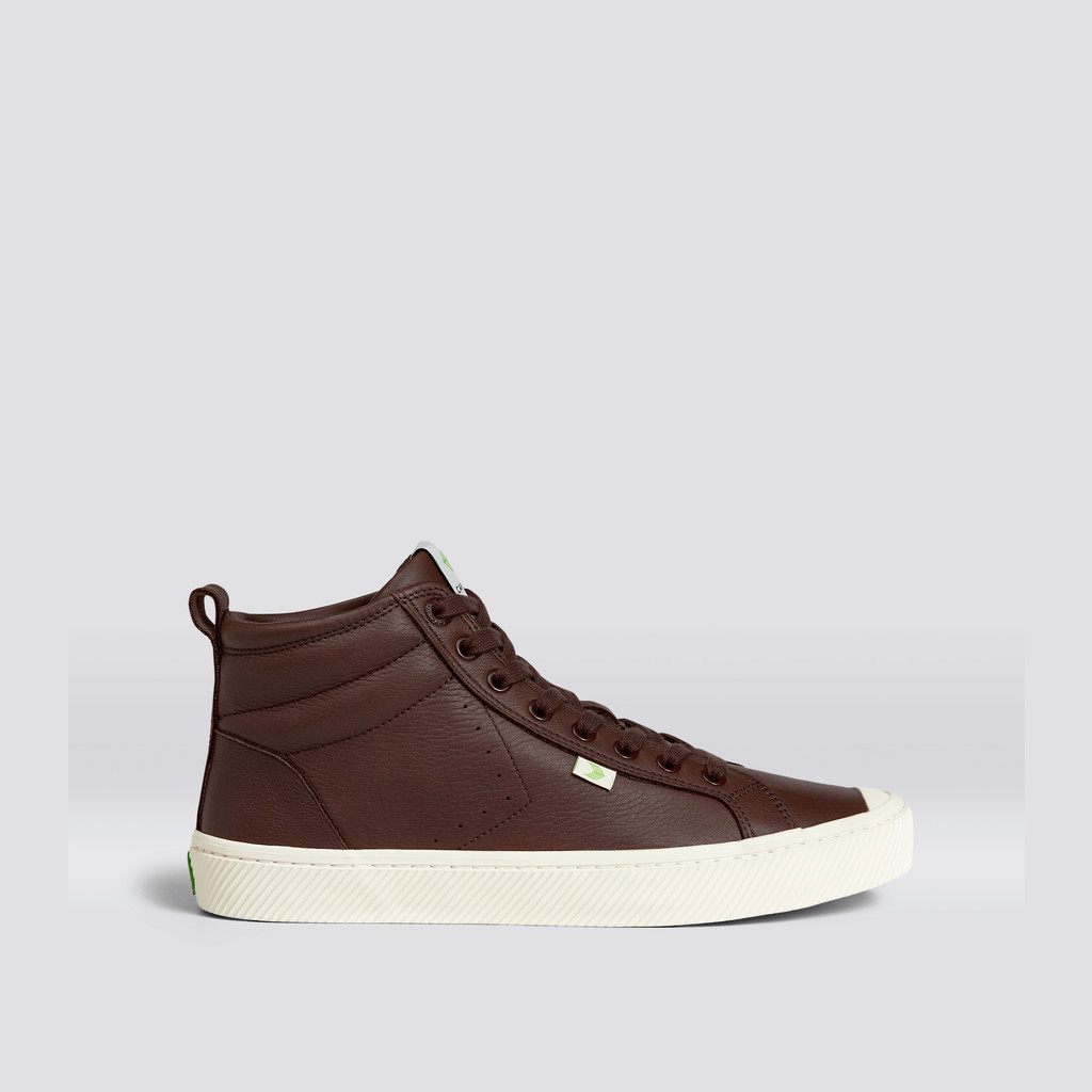 Men Cariuma High Top Premium Leather OCA HIGH Brown | 185702-OMU