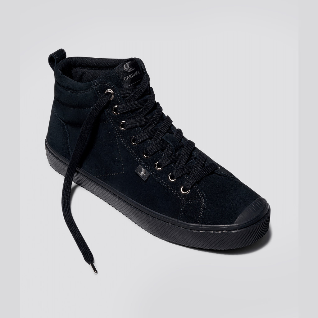 Men Cariuma High Top Suede OCA HIGH Black | 592068-UDL