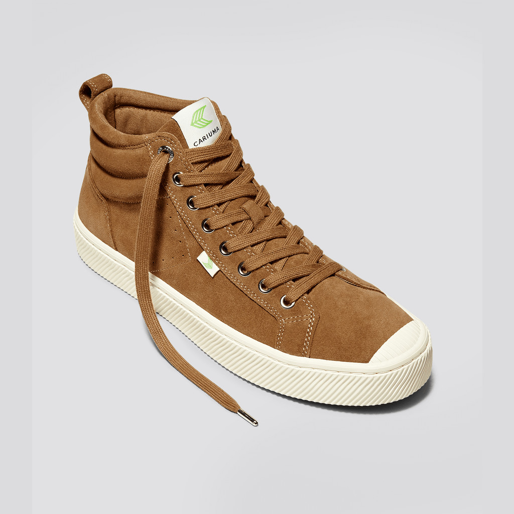 Men Cariuma High Top Suede OCA HIGH Camel | 924675-KWY