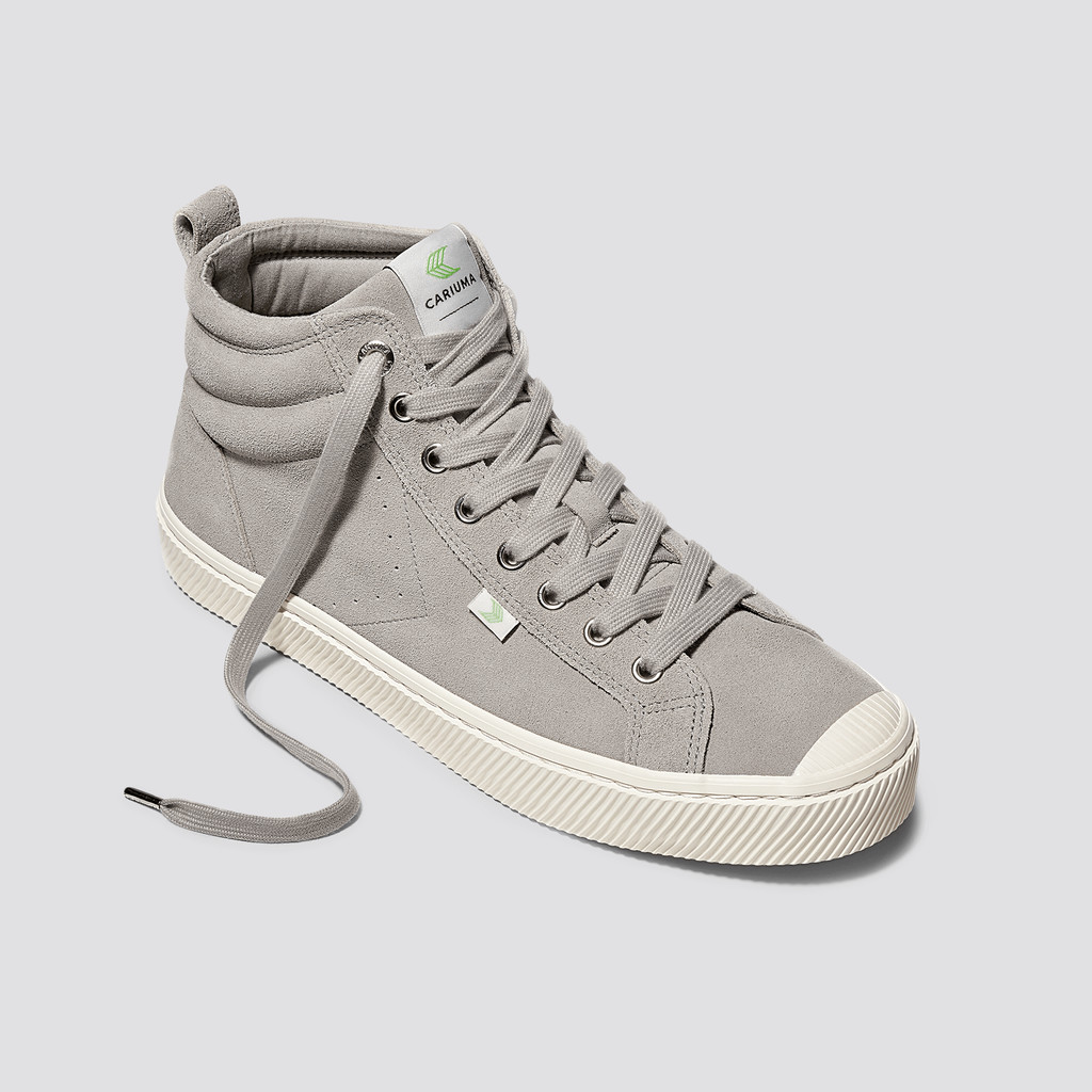 Men Cariuma High Top Suede OCA HIGH Cloud Grey | 860741-CFH