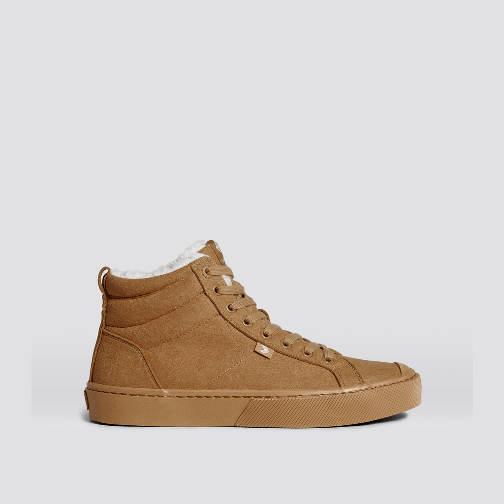 Men Cariuma High Top Suede Vegan OCA HIGH All Camel | 341762-CPG