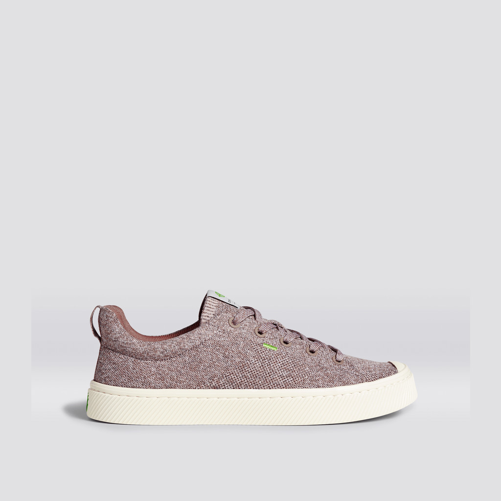 Men Cariuma Low Top Bamboo Weave Knit Vegan IBI Stone Blush | 283459-NPO