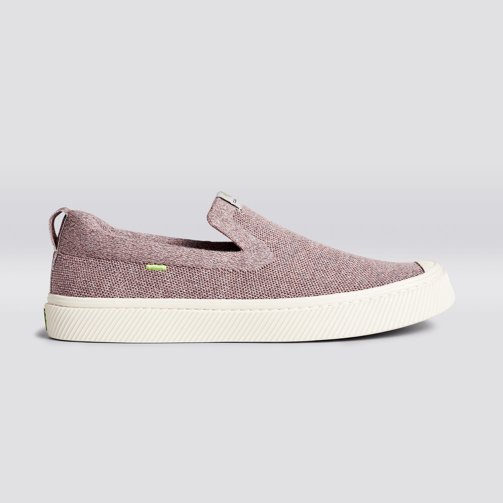 Men Cariuma Low Top Bamboo Weave Knit Vegan IBI Slip-On Stone Blush | 937148-HVZ