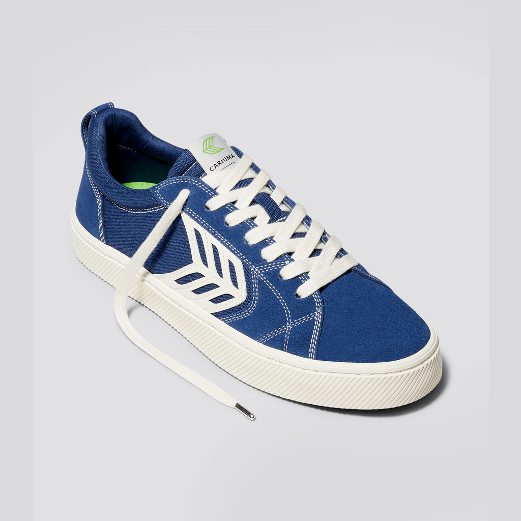 Men Cariuma Low Top Canvas Vegan CATIBA PRO Blue Contrast / Ivory | 103759-HIJ