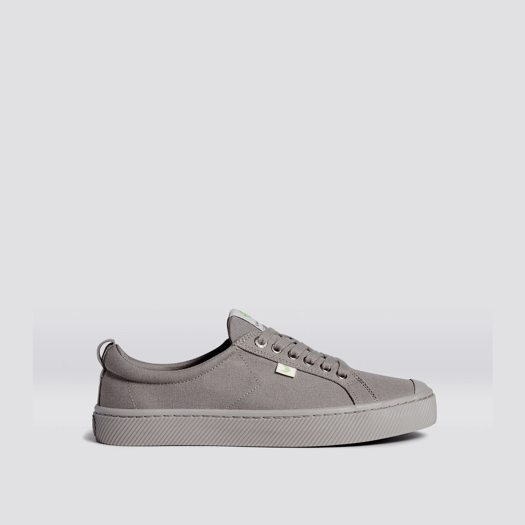 Men Cariuma Low Top Canvas Vegan OCA LOW All Grey | 254370-VHA