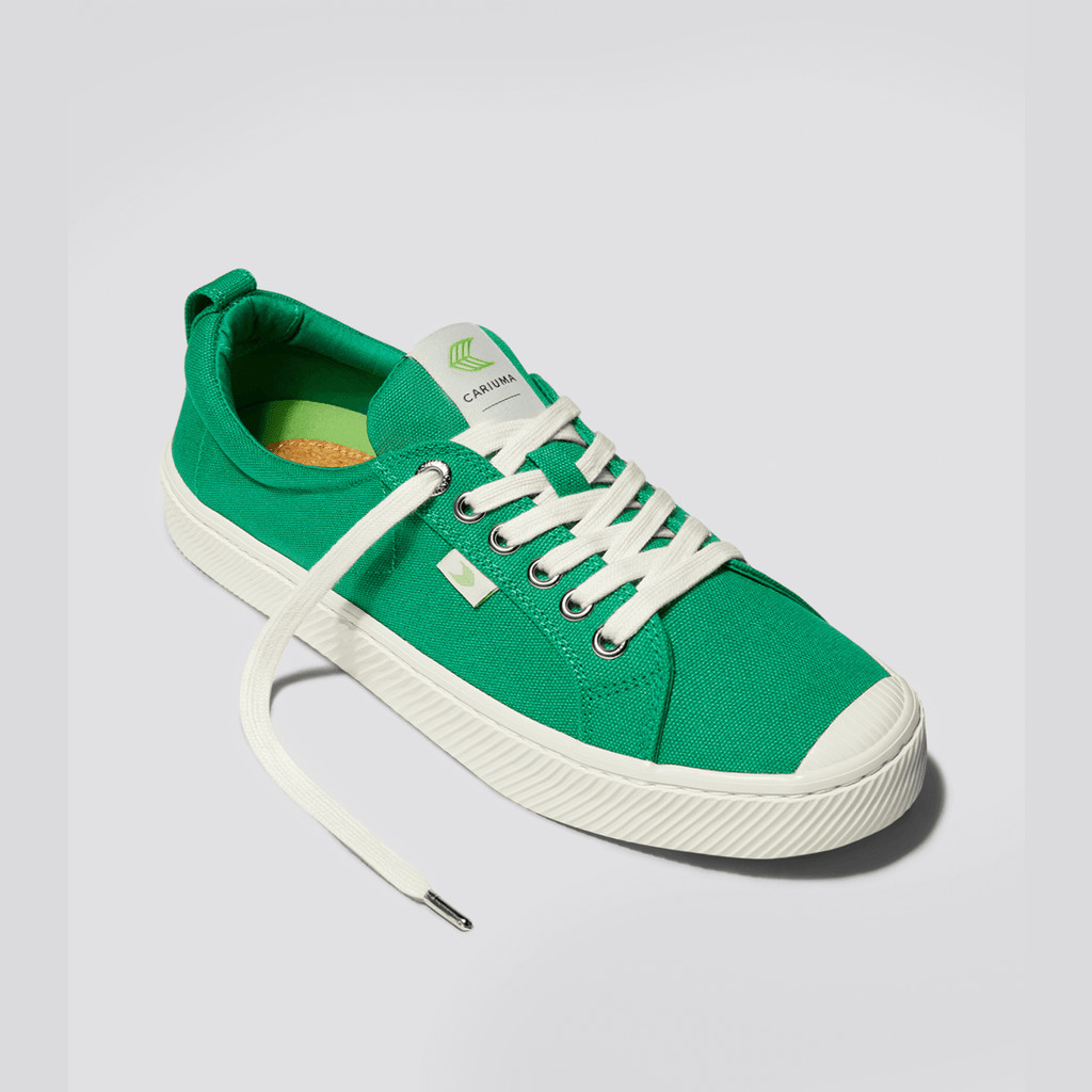 Men Cariuma Low Top Canvas Vegan OCA LOW Green | 285067-COQ