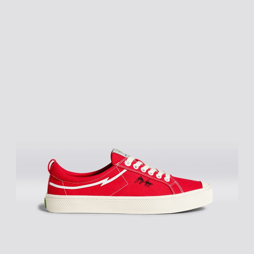 Men Cariuma Low Top Canvas Vegan OCA LOW Red | 243756-AWB