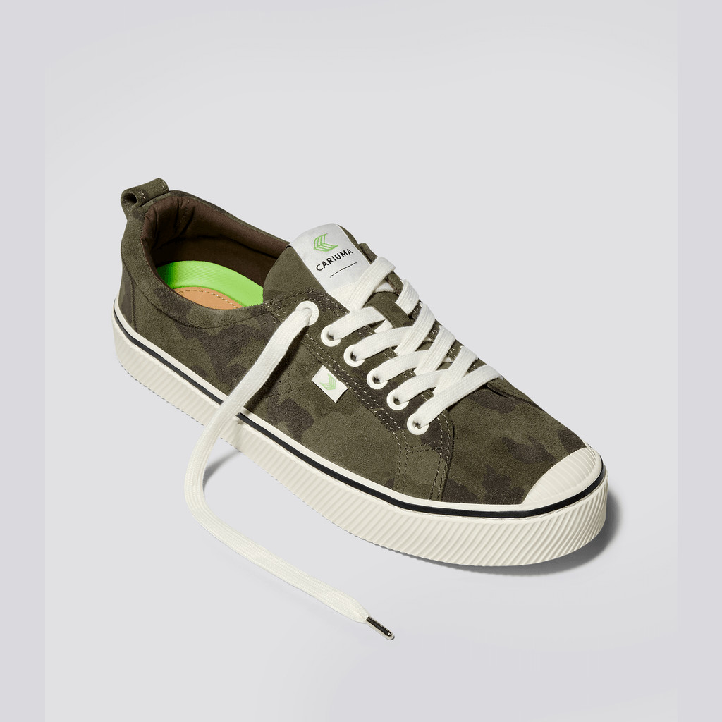 Men Cariuma Low Top Suede OCA LOW Camouflage | 830495-UBT