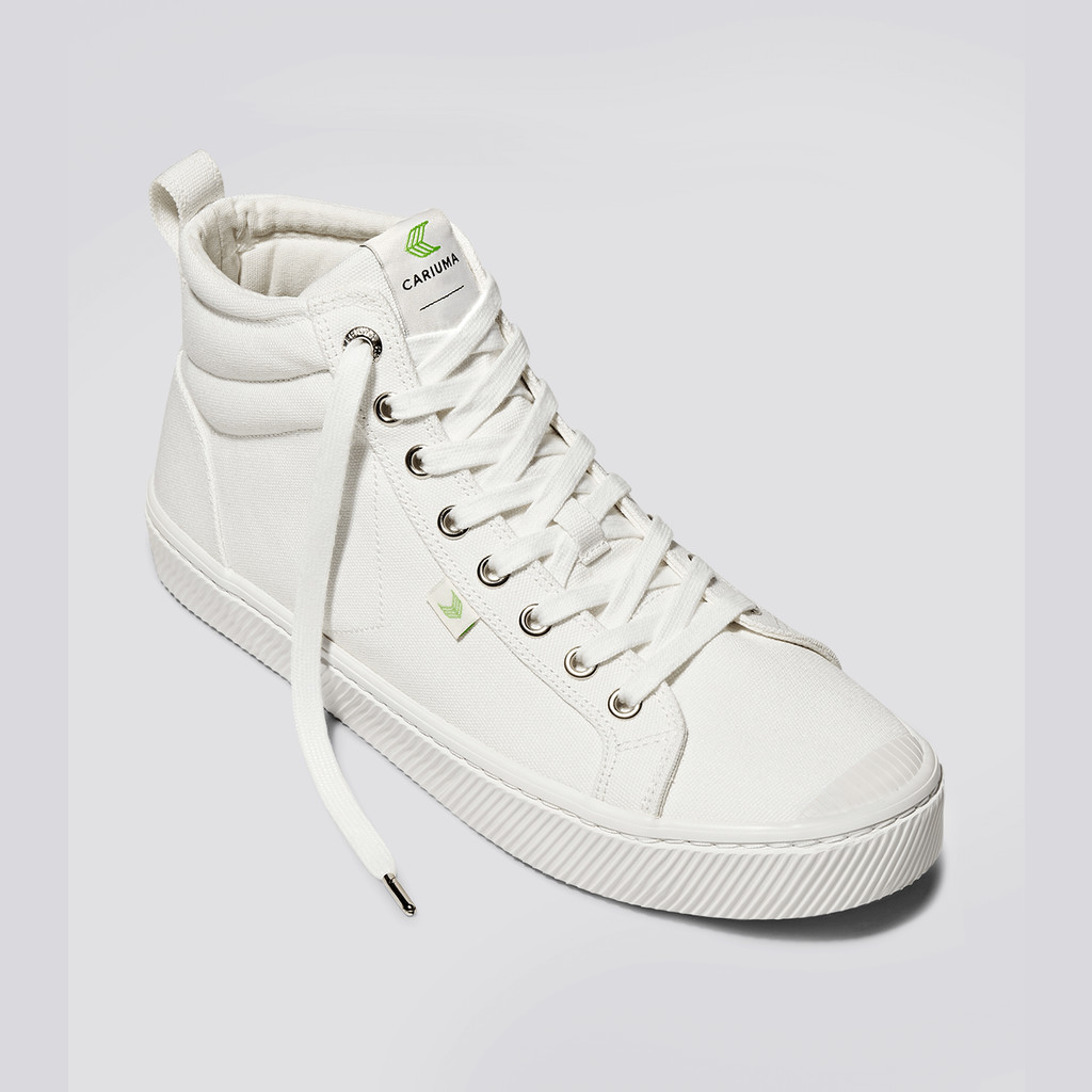 Women Cariuma High Top Canvas Vegan OCA HIGH Off-White | 305712-PHT