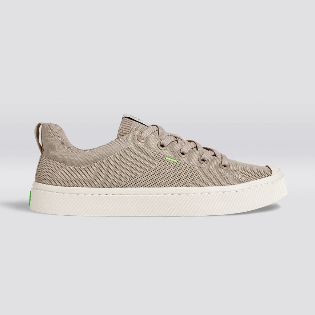 Women Cariuma Low Top Bamboo Weave Knit Vegan IBI Sand Beige | 730164-FNC