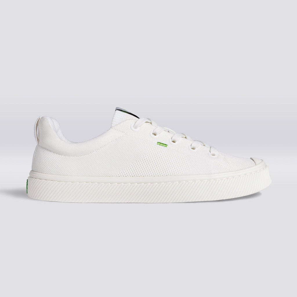 Women Cariuma Low Top Bamboo Weave Knit IBI Off-White | 271806-MDV