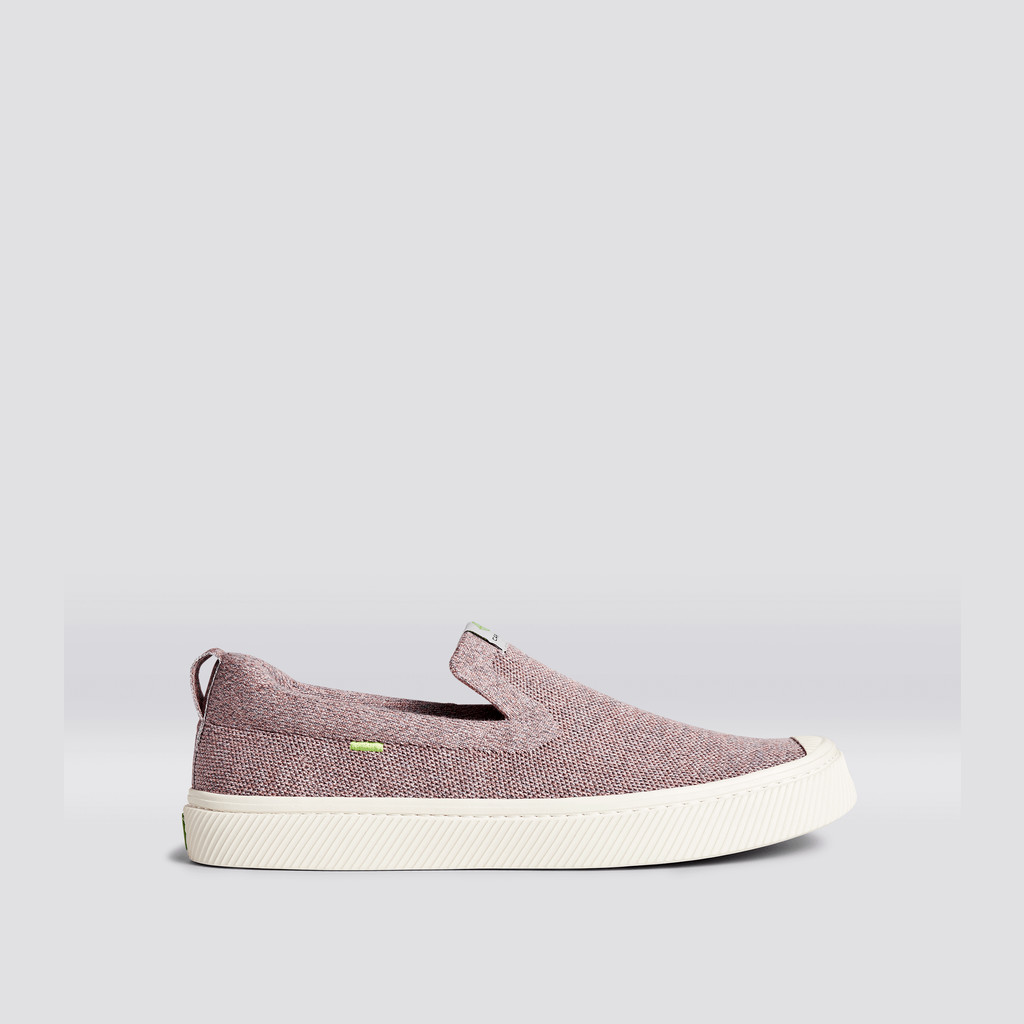 Women Cariuma Low Top Bamboo Weave Knit Vegan IBI Slip-On Stone Blush | 340961-TPL