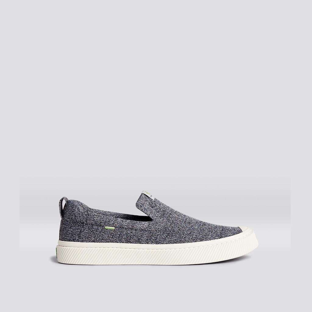 Women Cariuma Low Top Bamboo Weave Knit Vegan IBI Slip-On Stone Grey | 197263-NMY