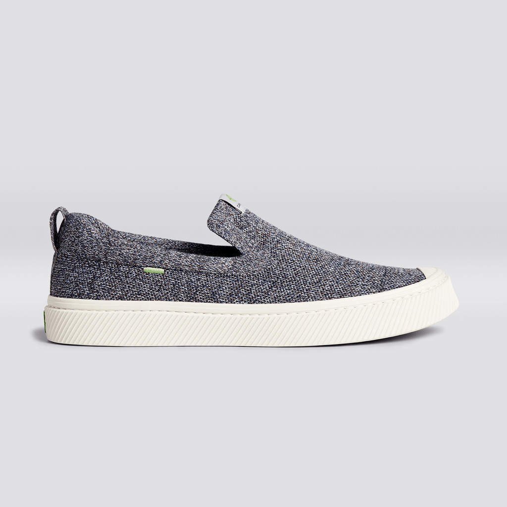 Women Cariuma Low Top Bamboo Weave Knit Vegan IBI Slip-On Stone Grey | 197263-NMY