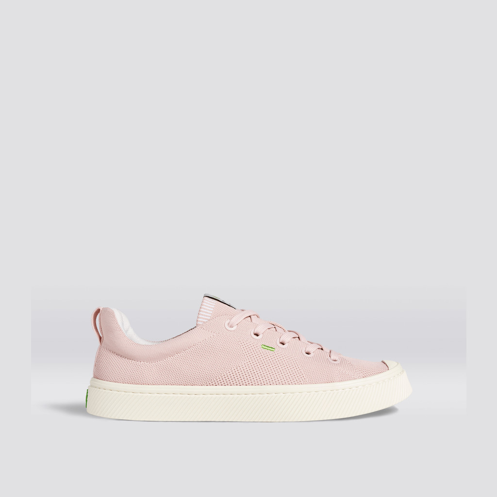 Women Cariuma Low Top Bamboo Weave Knit Vegan IBI Rose | 167345-QUK 