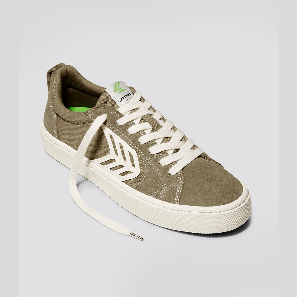 Women Cariuma Low Top Canvas Skate CATIBA PRO Sand Contrast / Ivory | 805379-JDH