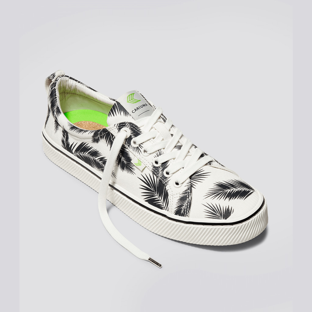 Women Cariuma Low Top Canvas Vegan OCA LOW Off-White Palm Trees | 721605-DFW