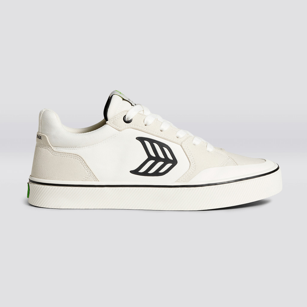 Women Cariuma Low Top Suede The Vallely Off-White Vintage / Black | 150394-OPB